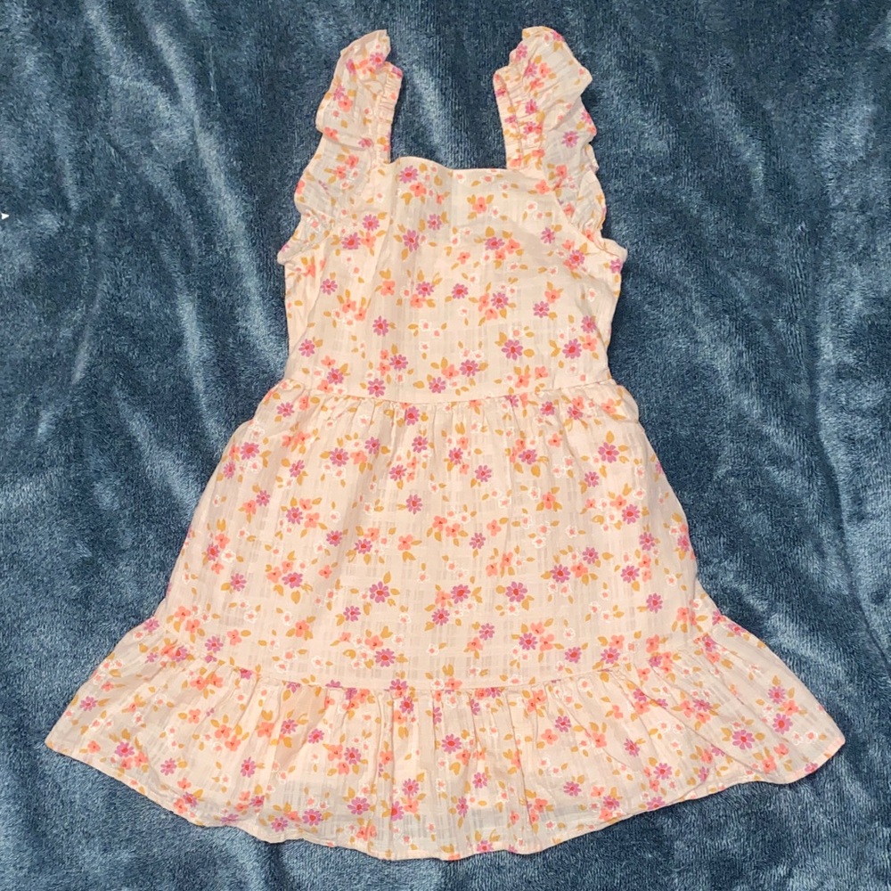 Cat & Jack Ruffle Dress - Pink and Cream
